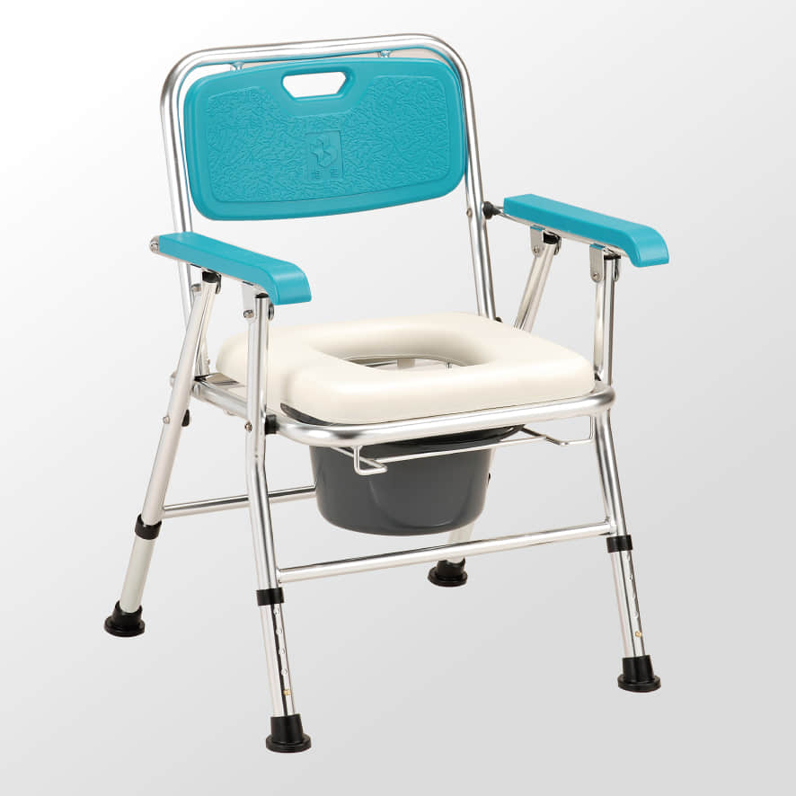 JCS-202 鋁合金便器椅...日式收合